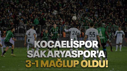 Kocaelispor Sakaryaspor'a 3-1 mağlup oldu!